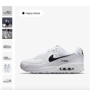 Nike womens air max 90 white